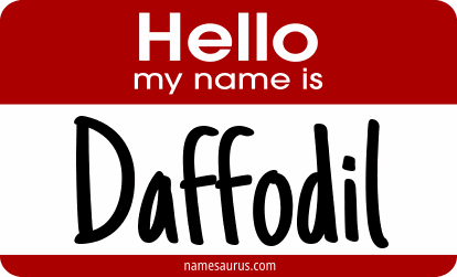 Hello my name is Daffodil png download