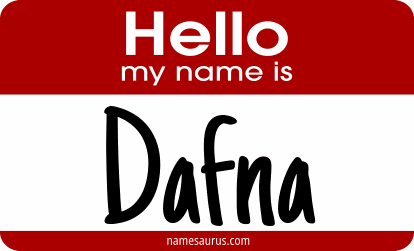 Hello my name is Dafna png download
