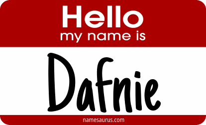 Hello my name is Dafnie png download