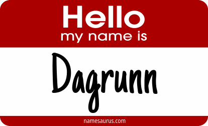Hello my name is Dagrunn png download