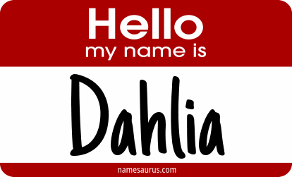 Hello my name is Dahlia png download