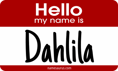 Hello my name is Dahlila png download
