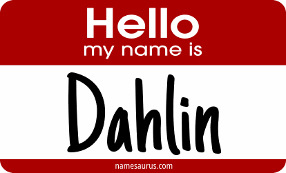 Hello my name is Dahlin png download