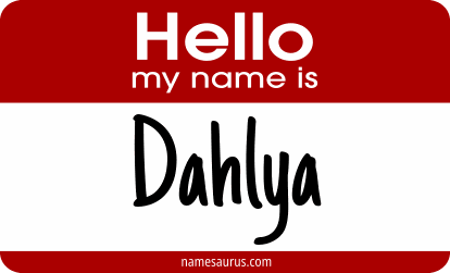 Hello my name is Dahlya png download