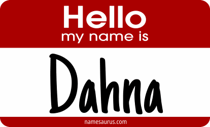 Hello my name is Dahna png download