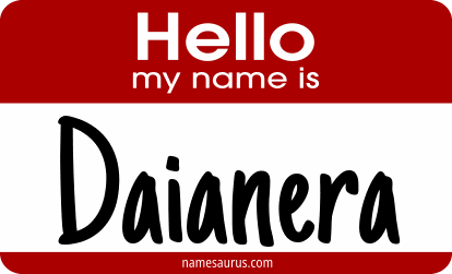 Hello my name is Daianera png download