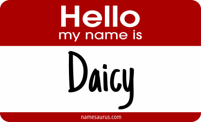 Hello my name is Daicy png download