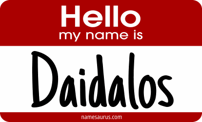 Hello my name is Daidalos png download