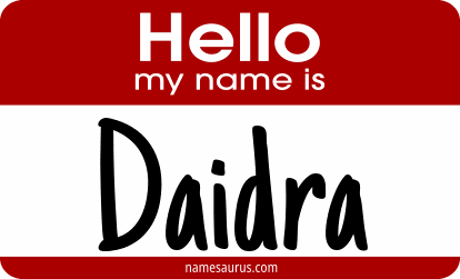 Hello my name is Daidra png download