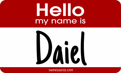 Hello my name is Daiel png download