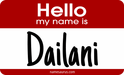Hello my name is Dailani png download