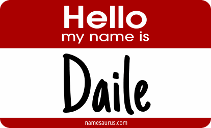 Hello my name is Daile png download