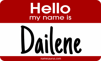 Hello my name is Dailene png download
