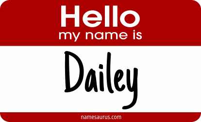 Hello my name is Dailey png download