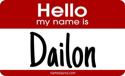 Hello my name is Dailon png download