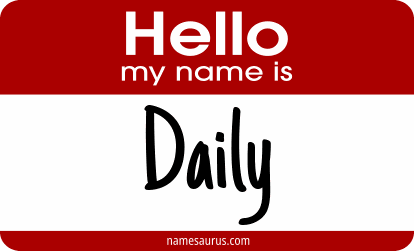 Hello my name is Daily png download