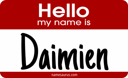 Hello my name is Daimien png download