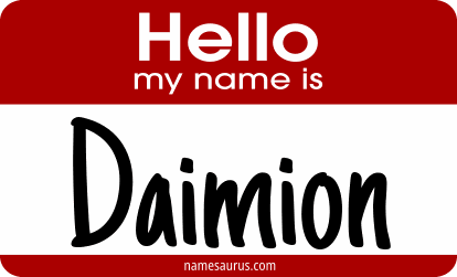 Hello my name is Daimion png download