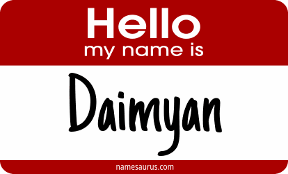 Hello my name is Daimyan png download