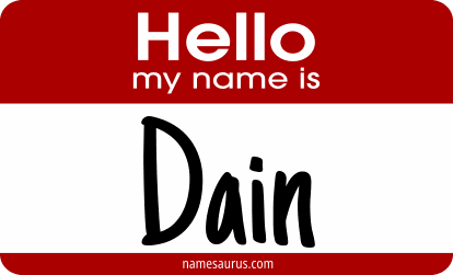 Hello my name is Dain png download