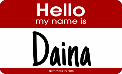 Hello my name is Daina png download