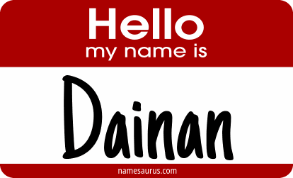 Hello my name is Dainan png download