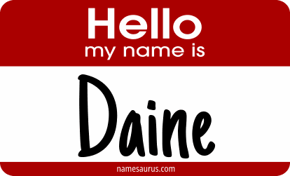 Hello my name is Daine png download