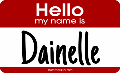Hello my name is Dainelle png download