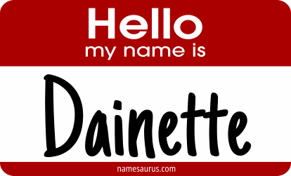 Hello my name is Dainette png download