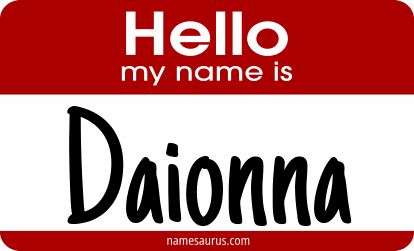 Hello my name is Daionna png download
