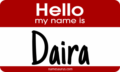 Hello my name is Daira png download