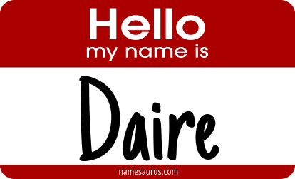 Hello my name is Daire png download