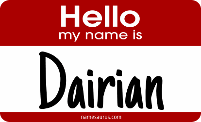 Hello my name is Dairian png download