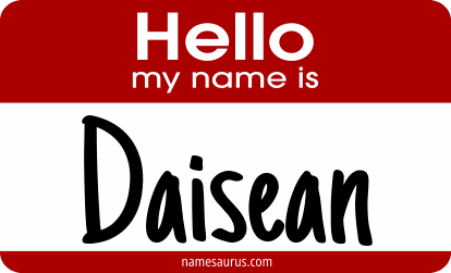 Hello my name is Daisean png download