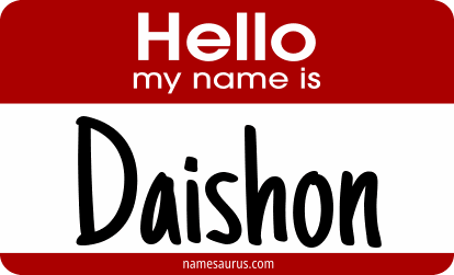 Hello my name is Daishon png download