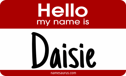 Hello my name is Daisie png download