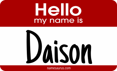 Hello my name is Daison png download
