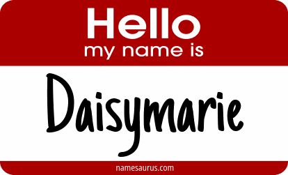 Hello my name is Daisymarie png download