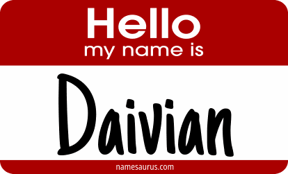 Hello my name is Daivian png download