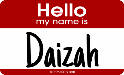 Hello my name is Daizah png download