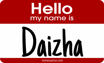 Hello my name is Daizha png download