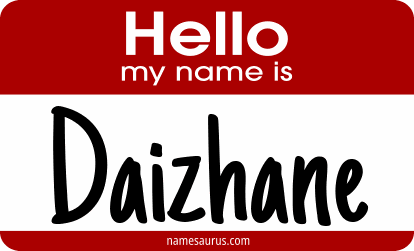 Hello my name is Daizhane png download