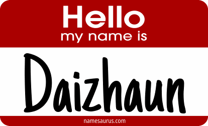 Hello my name is Daizhaun png download