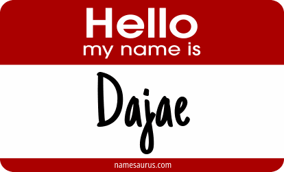 Hello my name is Dajae png download