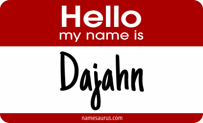 Hello my name is Dajahn png download
