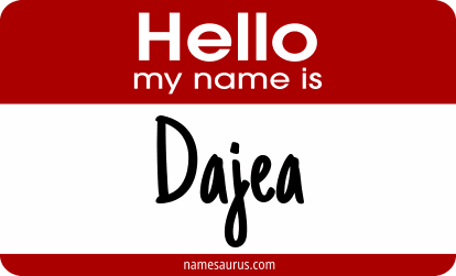 Hello my name is Dajea png download