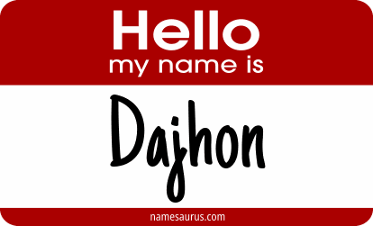 Hello my name is Dajhon png download