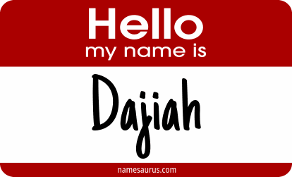 Hello my name is Dajiah png download