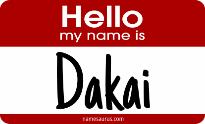 Hello my name is Dakai png download