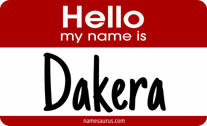 Hello my name is Dakera png download